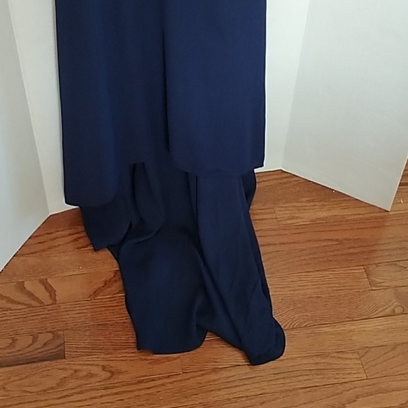 Express Cold Shoulder Hi-Low Navy  Dress, Sz 00 - Picture 8 of 11